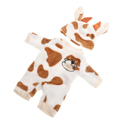 Toyvian 1 Satz Puppen-Einteiler-Pyjama Puppenkleidung Puppenoverall Puppenkleiderset Babypuppenpyjama puppenbademantel kompaktes Puppenkostüm Schlafanzug für Mädchenpuppen Plüsch von Toyvian