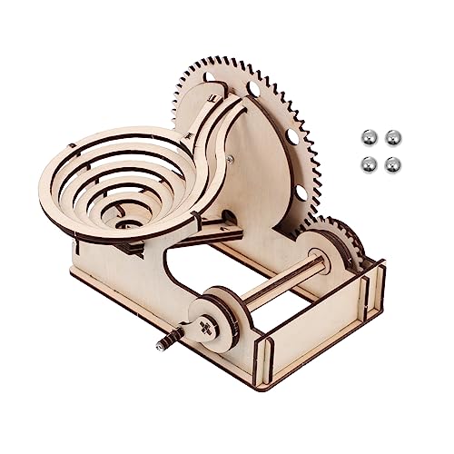 Toyvian 1 Satz Puzzle- aus Holz holzspielzeug für automatischer Behälter hängende Taschenuhr Laufen Perlenlabyrinth hölzernes marmorpuzzle Stahl von Toyvian