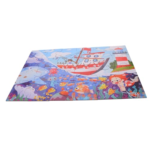 Toyvian Puzzle Kleinkind Vorschule Lernspielzeug Für Jungen Mädchen Papier Puzzle Form Sorter Tabletts von Toyvian