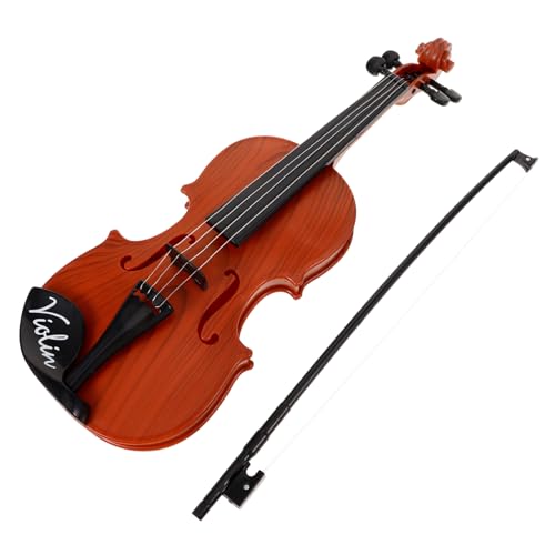 Toyvian 1 Satz Saite simulierte Geige Geigenspielzeug für realistisches Geigenspielzeug simulierte Violine Simuliertes Musikinstrumentenmodell Desktop-Geigendekor dekorative Geige von Toyvian