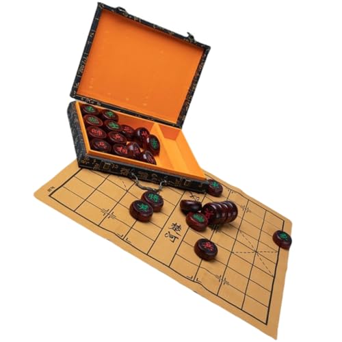 Toyvian 1 Satz Schach Freizeitspiel Puzzle-Spielzeug Luzhanqi Junqi Chinesisches Tischspiel Kinderspielzeug Massivholz von Toyvian