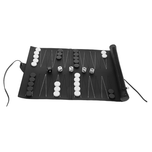 Toyvian 1 Satz Schachbrett Partyzubehör Schach Versorgung Pädagogisches Tischschach Für Tischplatten Spielversorgung Interaktives Lustige Spielzeuge Black Pu von Toyvian