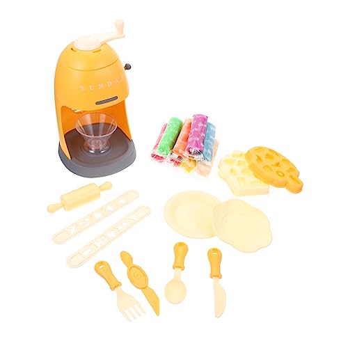 Toyvian 1 Satz Schleimmaschine Für Eiscreme Eiscreme-zubereitungsspielzeug Für Eismaschinen-Set Aus Kunststoff -eismaschine- Kinderspielzeug Bauch Orange von Toyvian