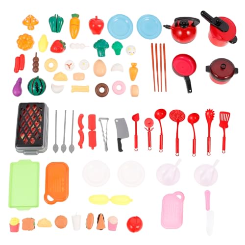 Toyvian 1 Satz Simulation Frucht geschirrset kinderküche Kitchen Set for küchenzubehör Holzspielzeug Küche Toy Kitchen Lernspielzeug lustige Kinderspielzeuge Plastik von Toyvian