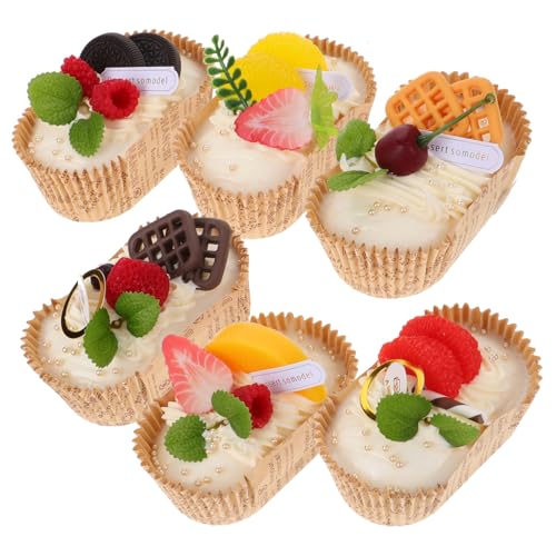 Toyvian 1 Satz Simuliertes Brotmodell essbare Blumen für Kuchen Hochzeitstorte Blumen Mini-Essen schiffsmodell Simulation Brot Modell lebensechtes Brotmodell Food-Modell-Requisite von Toyvian