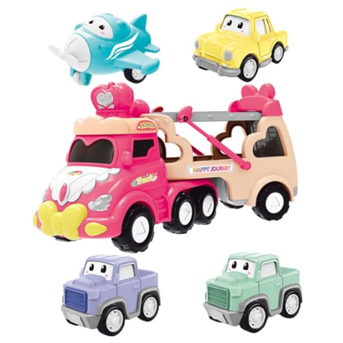 Toyvian Trägheitsauto Für Jungen Und Mädchen Kleinkinder Lernspielzeug Fahrzeug Pull-Back-Auto Mädchen LKW Spielzeug von Toyvian