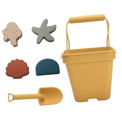 Toyvian 1 Satz Strandspielzeug sandspielzeug Beach Toys for sandspielzeug für Sandkastenspielzeug Outdoor-Gartenspielzeug Sandspielzeug aus Silikon Kieselgel Yellow von Toyvian