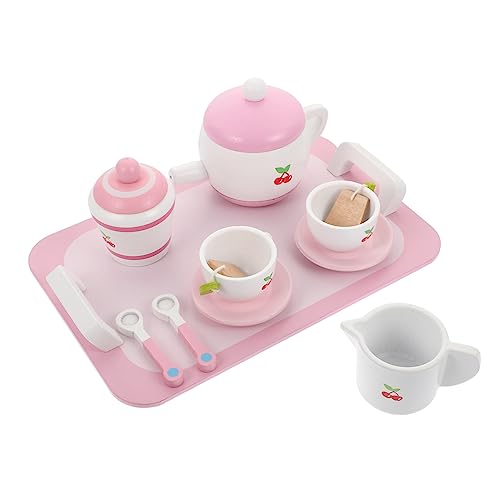 Toyvian 1 Satz Tee- küchenspielzeug für Kitchen Toys for Wassertasse Werkzeugkastengriff Geschirrset lustige pädagogische Requisiten Unterhaltungszubehör von Toyvian