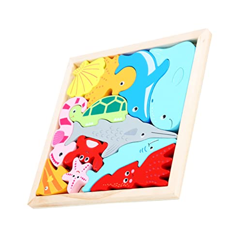 Toyvian 1 Satz Tierisches Dreidimensionales Puzzle Magnetspielzeug Spielzeugmagnete Für Kleinkindspielzeug Stielspielzeug Rätsel Spielzeugautos Magnetisches Kinderspielzeug Holz von Toyvian