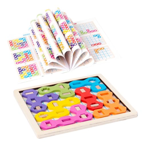 Toyvian 1 Satz Vorschulspielzeug Kinder Puzzle rätselbuch Kinder kindergeschenk Kinder Lernspielzeug Vorschul-Puzzles-Set Holzpuzzle Lernen Lerne Rätsel passendes Puzzle hölzern Colorful von Toyvian