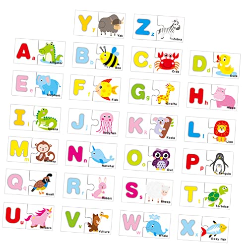 Toyvian 1 Satz Wort briefkasten durchwurf Letter Box kinderspielzeug buchstabenpuzzle Lernspielzeug für das englische Alphabet Kindererziehungsspielzeug hölzern von Toyvian