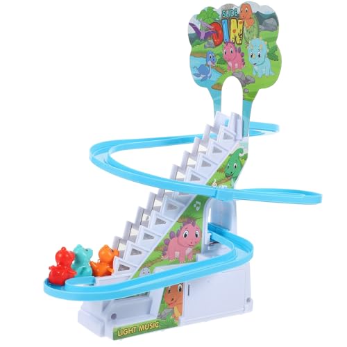 Toyvian 1 Satz Zum Treppensteigen Tierspielzeug Musical Musikspielzeug Schienenrutsche, Treppenspielzeug Zappeln Kinderrutsche Kinderspielzeug Babys Rennautos Für Plastik von Toyvian