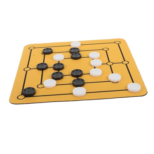 Toyvian 1 Satz neun Figuren Schach spielbrett brettspiel Holzspiel familienspiel tragbare Heimschachbretter dekoratives Schachbrett tragbares Haushaltsschachbrett Strategiespiel Gummi von Toyvian