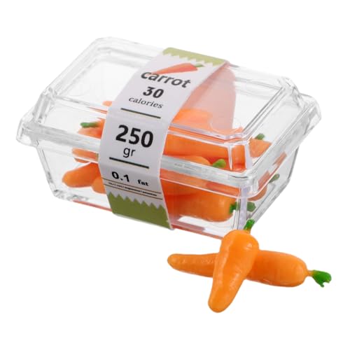 Toyvian 1 Schachtel Essbares Mini-Gemüse essbares so tun, als ob wäre Puppenhaus Realistische Miniaturen Gemüse Set Mini-Obst Miniatur-Food-Modell Plastik von Toyvian