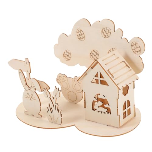 Toyvian 1 Set 3D-holzpuzzles Für Kleinkinder, Lustige -3D-holzpuzzles, Spielzeug, Früherziehungspuzzle von Toyvian