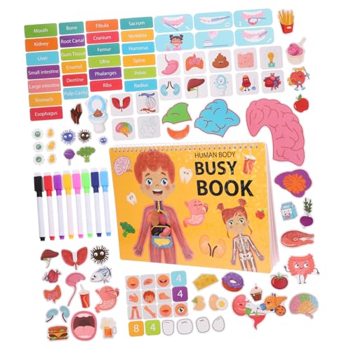 Toyvian 1 Set Aufkleber Für Kleinkinder Zur Früherziehung Buchaufkleber Kinderaufkleber Aufkleber Für Kleinkinder Cartoon Aufkleber Buchdekor Aufkleberbuch Kinderspielzeug von Toyvian