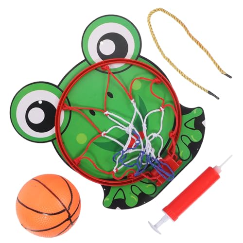 Toyvian 1 Set Basketballbrett Indoor Basketballkorb Kinderspielzeug Sportspielzeug Basketball Mini Basketballkorb Indoor Für Jungen Basketbälle Grünes Papierbrett von Toyvian