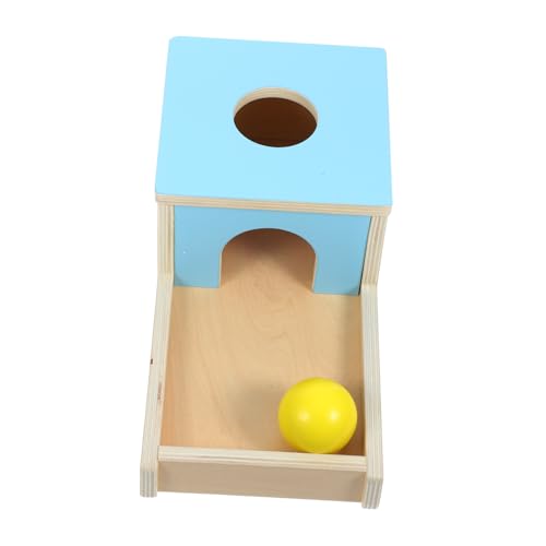 Toyvian 1 Set - Box Pitching - Box für die Früherziehung Spielzeugauto Babyspielzeug für Ballbehälter für Ball Drop - für Holz Sky - Blue von Toyvian