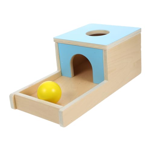 Toyvian 1 Set-Box Pitching-Box für die Früherziehung Zappelspielzeug Poolspielzeug für Kognitionsspielzeug für Ballbehälter für Holz Sky-Blue von Toyvian