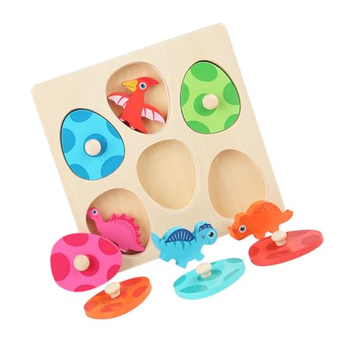 Toyvian 1 Set Dinosaurier Mehrschicht Puzzle Cartoon Puzzle Spielzeug Dinosaurier Figuren Eier Kinder Puzzle Spielzeug Kinderspielzeug Cartoon Puzzle Spielzeug Dino Eier von Toyvian