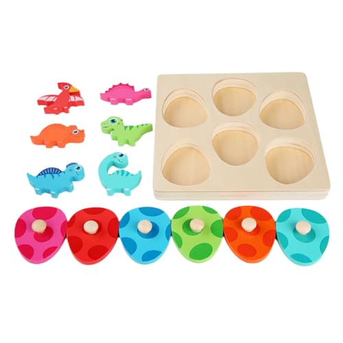 Toyvian 1 Set Dinosaurier Mehrschicht Puzzle Dinosaurier Puzzle Dinosaurier Puzzle Puzzle Kognitives Cartoon Puzzle Lernspielzeug Aus Holz von Toyvian