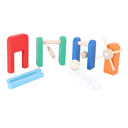 Toyvian 1 Set Domino Mechanismus Balance Dominosteine ​​Für Stapelspiele Domino Konstruktion Stapelspielzeug Kinderbausteine Domino Stapelsteine Kinderspiel Aus Holz von Toyvian