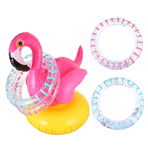 Toyvian 1 Set Flamingo Ferrule Kinderspielzeug Aufblasbares Wurfspielzeug Lustiges Ringwurfspielzeug Aufblasbares Poolspielspielzeug Flamingo Aufblasbares Ringwurfspiel Aufblasbares von Toyvian