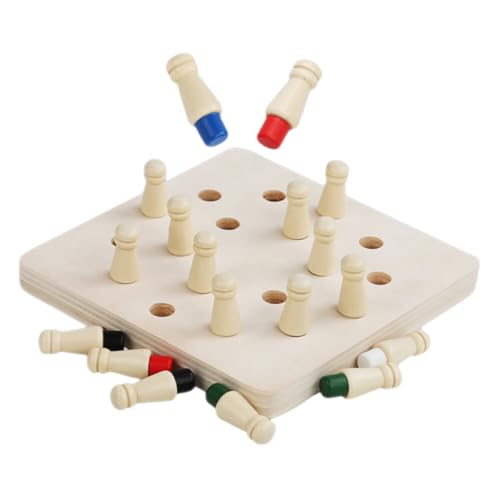 Toyvian 1 Set Gedächtnis Schachspiel Für Eltern Kind Interaktion Intelligenzförderung Frühe Bildung Tragbares Schachspiel Für Farbenfrohes Design Lernspielzeug von Toyvian