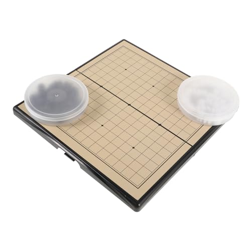 Toyvian 1 Set Go Backgammon Set Magnetisch Go Spiel Anfänger Schachbrett Go Spiel Trainingsset Go Magnet Go Spiel Tragbares Brett Magnetisches Brettspiel Chinesisches Weiqi von Toyvian