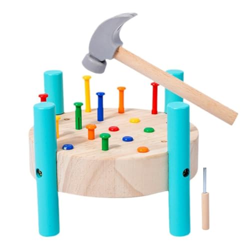 Toyvian 1 Set Hammer Spielzeug Werkbank Spielzeug Kinderhammer Interaktives Spielzeug Nageln Hämmertisch Spielzeug Hammer Klopfspielzeug Lustiges Spiel Spielzeug Für Kinder von Toyvian