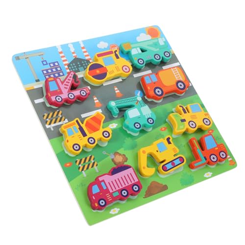 Toyvian 1 Set Holzsteckpuzzle Für Kleinkinder Pädagogisches Lernspielzeug 5 Teile Interaktives Puzzle Für Von 1 Bis 3 Jahren Ideal Zur Der Motorik Und Kreativität von Toyvian