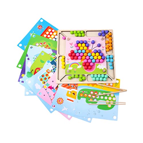 Toyvian 1 Set Kinder Pädagogische Spielzeug Clip Perlen Spielzeug Kreatives Denken Spielzeug Spiel Perlen von Toyvian