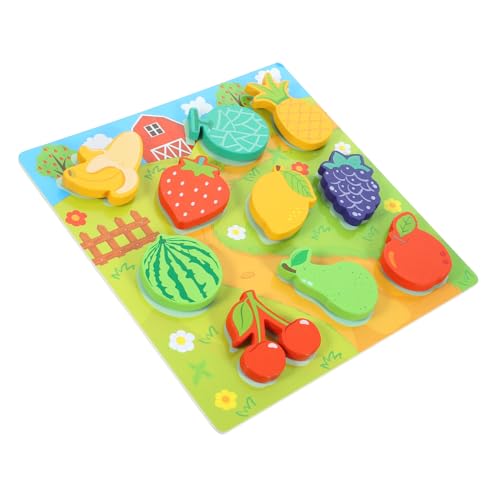 Toyvian 1 Set Kleinkind-Puzzle, Lernpuzzle, Vorschul-Puzzle Für Kinder, Jungen Und Mädchen, Pädagogisches Holzspielzeug von Toyvian