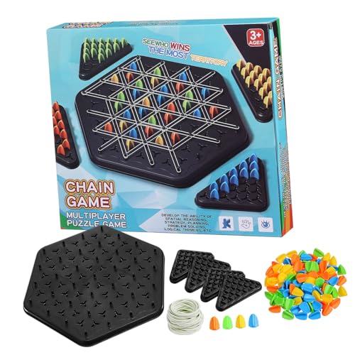 Toyvian 1 Set Kunststoff Steckspiel Brettspiel Dreiecks Steckspiel Dreiecksspiel von Toyvian