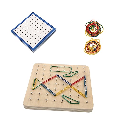 Toyvian Geoboard Für Jungen Und Mädchen 1 Set Holz-nagelbrettplatte Für Die Früherziehung Sicheres Material Für Das Mathematiklernen Von Kindern von Toyvian