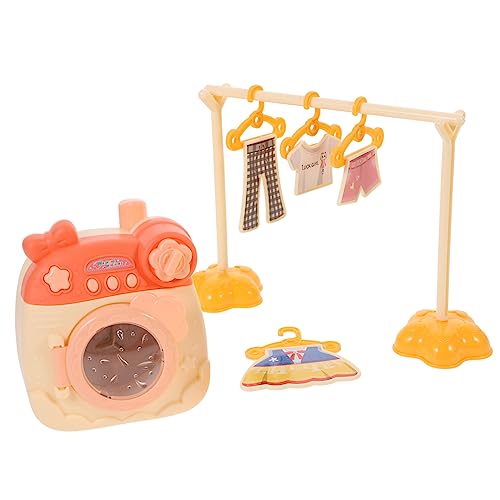 Toyvian 1 Set Mini Waschmaschine Kinderspielzeug Mini Mini Rotationsspielzeug Mit Licht Haushaltsgerät Mini Waschmaschine Requisite Spielhaus Rollenspielzeug von Toyvian