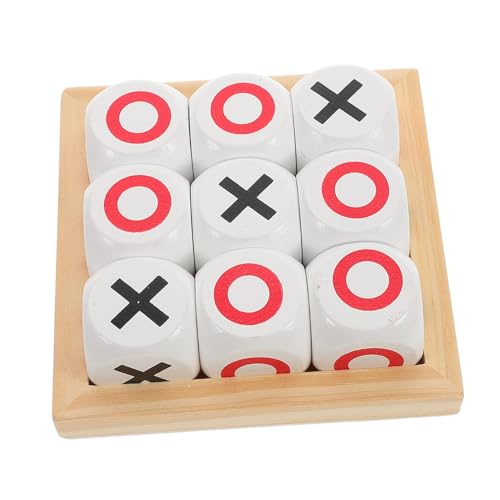 Toyvian 1 Set Ox Büro Schreibtisch Spielzeug Kinder Ox Schach Set Holz Block Spiel Set Kinder Spielzeug Kinder Versorgung Ox Tisch Spiel Kinder Ox Brettspiel Spielzeug von Toyvian