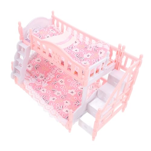 Toyvian 1 Set Puppenhaus Etagenbett Etagenbetten Dekorativ Dekorative Bettkissen Spielzeughaus Mini Spielzeug Mini Puppenspielzeug Puppenbett Puppenmöbel Puppen Minibett von Toyvian