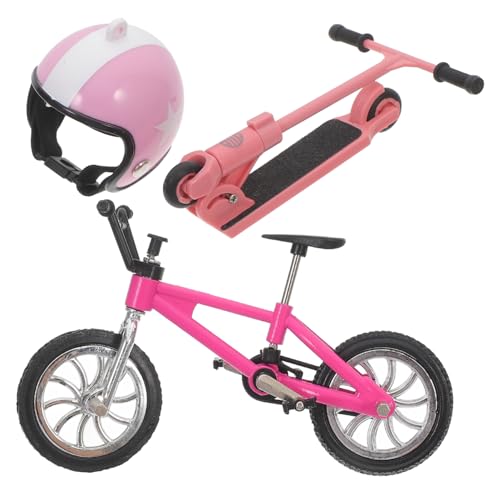 Toyvian 1 Set Roller Helm Dekoration Heimtrainer Finger Bikes Trainingsgeräte Für Den Heimgebrauch Fahrrad Puppenauto Babysitz Mini Dirt Bike Quad Fahrräder Retro von Toyvian