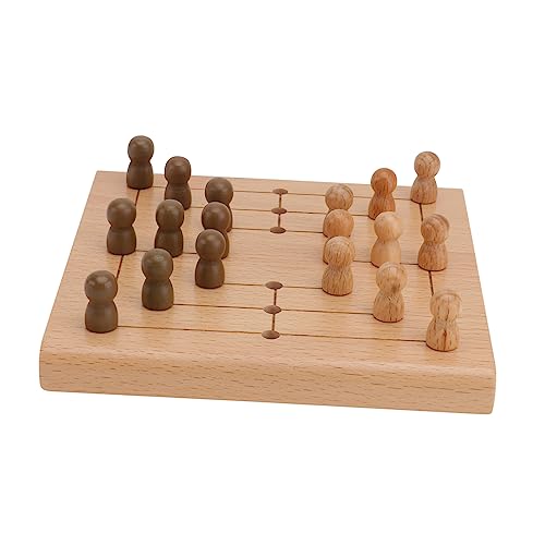 Toyvian 1 Set Schachbrettspiel Mit Neun Sterne Perlen Schachtischspiel Lernspielzeug Für Denkspielzeug Schreibtischspielzeug Reisespielzeug Für Kinderspielzeug Schachbrett von Toyvian