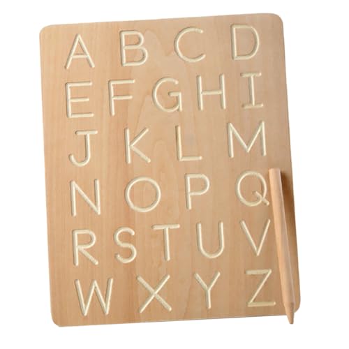 Toyvian 1 Set Schreibtafel Für Buchstaben Nachzeichnen Lernspielzeug Alphabet Übungsbrett Für Pädagogisches Zur Buchstabenerkennung Ideal Für Vorschule Und Kindergarten von Toyvian