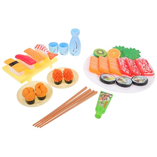 Toyvian 1 Set Simulation Sushi Sushi Ornament Ornamente Für Dekorative Mini Sushi Miniatur Sushi Modelle Simulierte Mini Sushi Mini Sushi Modell Mini Zubehör Kunststoff von Toyvian