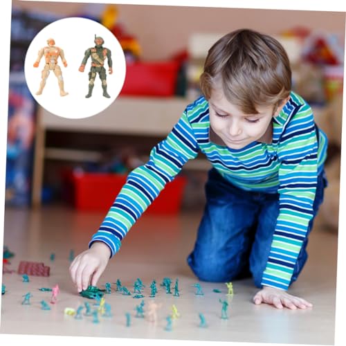 Toyvian 1 Set Soldat Modell Set Winzige Figuren Spielzeug Mini Spielzeug Soldat Modell Figur Soldat Spielset Spezialeinheiten Spielzeug Miniatur Spielzeug Soldaten Soldat Actionfiguren von Toyvian