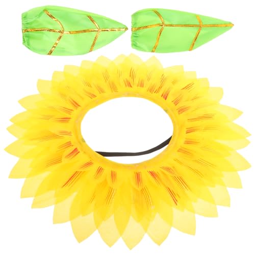 Toyvian 1 Set Sonnenblumen Kopfbedeckung Sonnenblumen Groovige Sonnenblumen Cosplay Party Kostüme Autozubehör Innenausstattung Für Frauen Sonnenblumen Kostüm Sonnenhut Künstliches von Toyvian