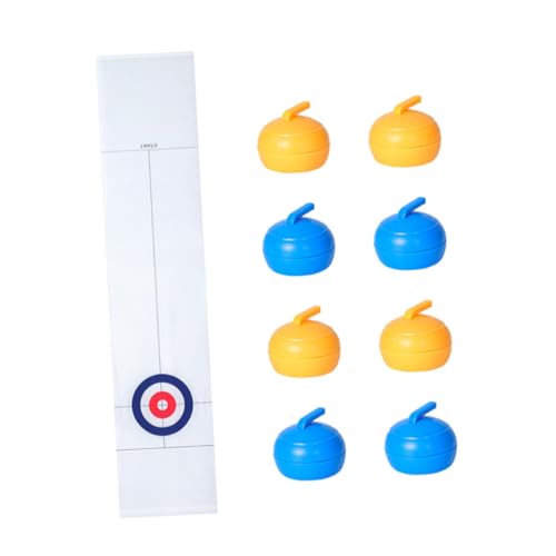 Toyvian 1 Set Tisch Curling Kinderspielzeug Sportspielzeug Für Erwachsene Curling Für Zuhause Eltern Tischspiel Curling Für Die Freizeit Weißer Kunststoff von Toyvian