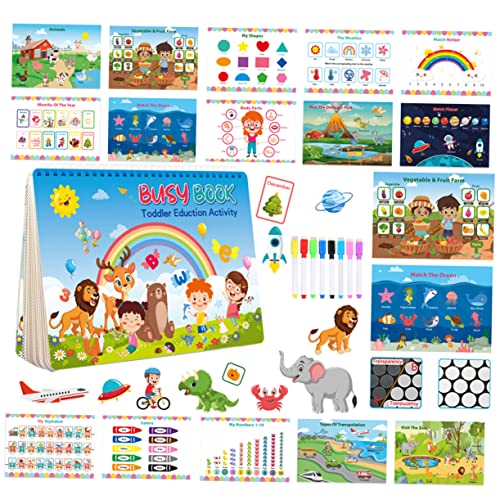 Toyvian 1 Set Toddler Sticker Book Vorschule Lernaktivitäten Aufkleberbuch Vorschule Lernaufkleberbuch von Toyvian