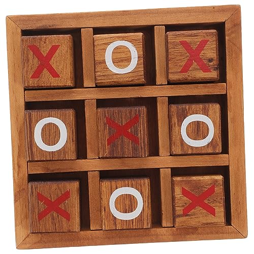 Toyvian 1 Set Xo Schach Kinderspielzeug Tic Toe Reisespielbrett Tic Toe Lernspielzeug Knoten Kreuze Spiel Großes Spielzeug Für Kinder Brettspiele O Und X Spiel Eltern Kind Spielzeug von Toyvian