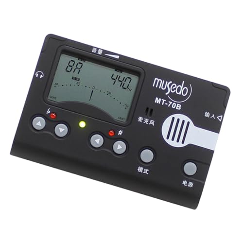 Toyvian 1 Stück 3 in 1 Guzheng Tuner Durable Metronom Musikinstrument Zubehör (schwarz) von Toyvian