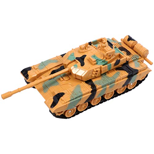 Toyvian 1 Stück Armee Panzer Spielzeug, Kinder Militär Panzer Modell Spielzeug (Gelb) von Toyvian