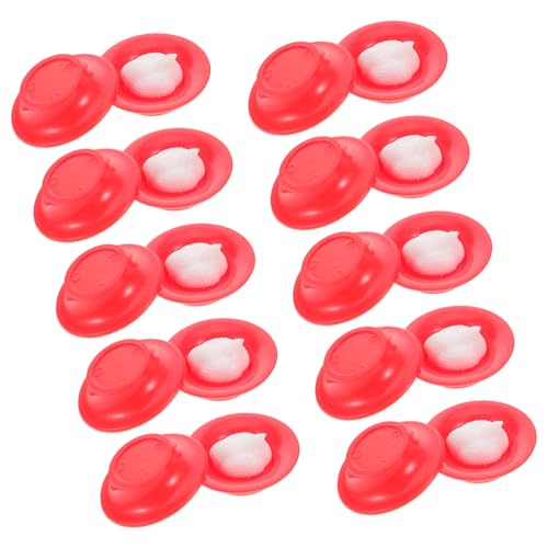 Toyvian 10 Sätze Hühnermagie Mini- Für Eier Kleines Hühnerspielzeug Zauberer-Requisiten-Trick Party-Requisite Gimmick-Requisite Zauberer-Gadget Lustige Requisite Rot Plastik von Toyvian